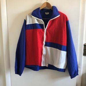 Vintage DEE California Red, White, and Blue Windbreaker
